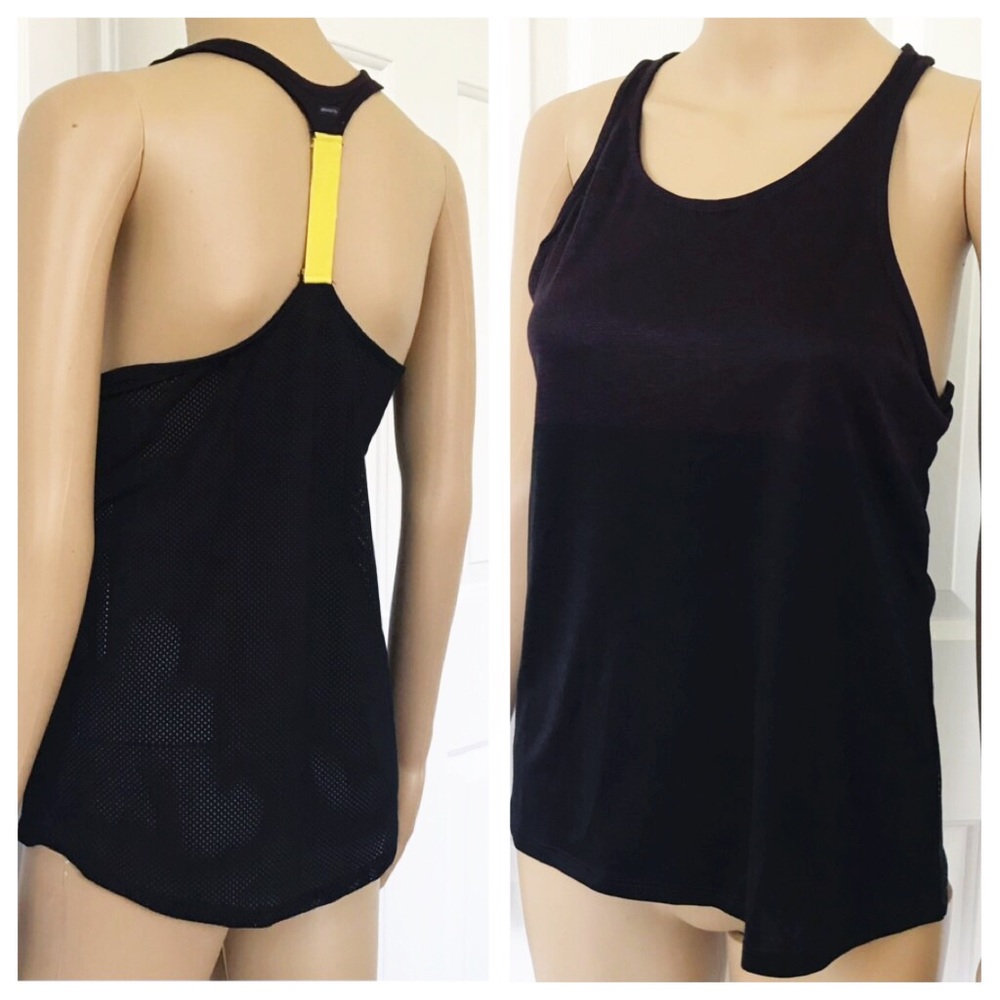 NWOT Mondetta Active racerback black Top S